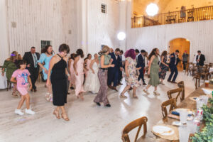 Guests dancing