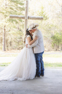 Bride and Groom's first kiss