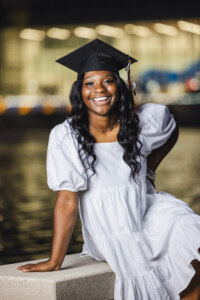 Girl in a Graduation cap