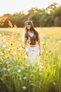 Girl in a field